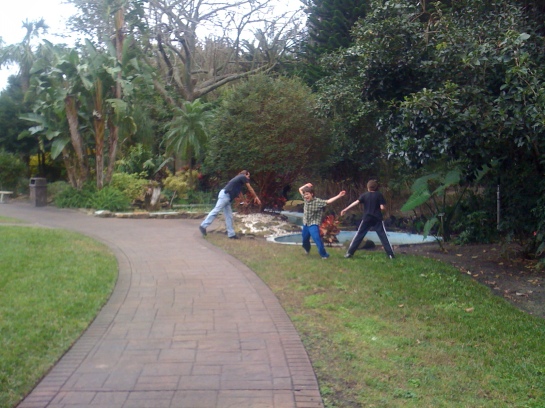 Boys at play: Cypress Garden February 2012